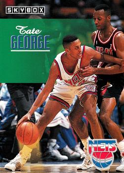 1992-93 SkyBox #156 Tate George Front