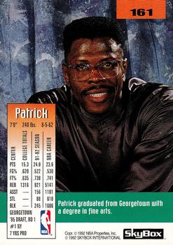 1992-93 SkyBox #161 Patrick Ewing Back