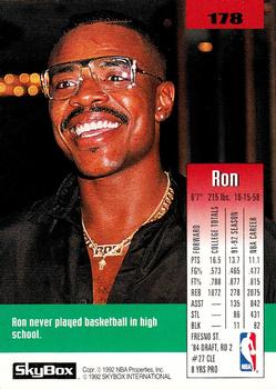 1992-93 SkyBox #178 Ron Anderson Back