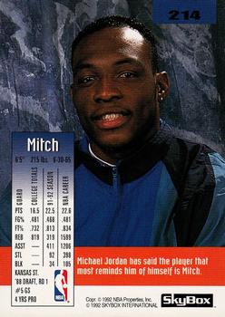 1992-93 SkyBox #214 Mitch Richmond Back