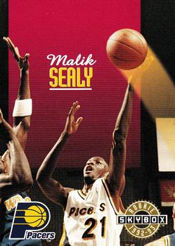 1992-93 SkyBox #349 Malik Sealy Front