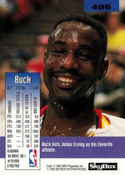 1992-93 SkyBox #406 Buck Johnson Back