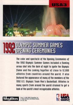 1992-93 SkyBox - Olympic Team #USA3 John Stockton Back