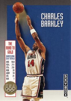 1992-93 SkyBox - Olympic Team #USA7 Charles Barkley Front