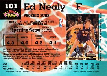 1992-93 Stadium Club #101 Ed Nealy Back