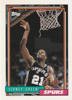 1992-93 Topps #52 Sidney Green Front