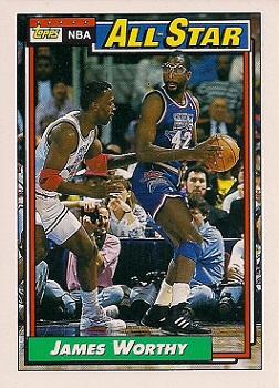 1992-93 Topps #108 James Worthy Front