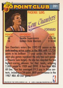 1992-93 Topps #201 Tom Chambers Back