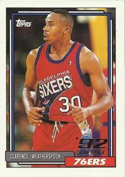 1992-93 Topps #294 Clarence Weatherspoon Front