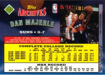1992-93 Topps Archives #105 Dan Majerle Back