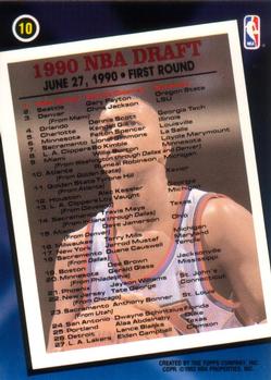 1992-93 Topps Archives #10 Derrick Coleman Back
