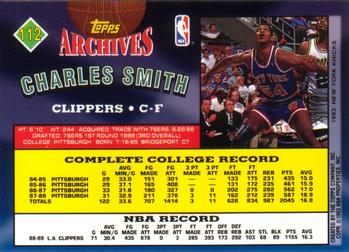 1992-93 Topps Archives #112 Charles Smith Back