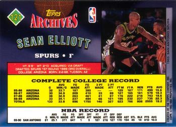 1992-93 Topps Archives #121 Sean Elliott Back