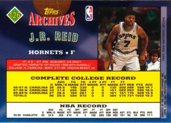 1992-93 Topps Archives #126 J.R. Reid Back