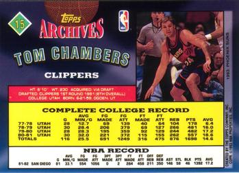 1992-93 Topps Archives #15 Tom Chambers Back