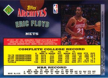 1992-93 Topps Archives #26 Eric Floyd Back