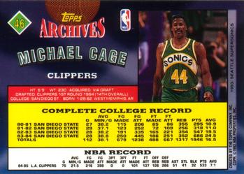 1992-93 Topps Archives #46 Michael Cage Back