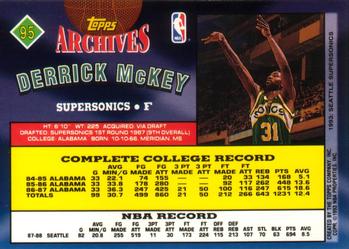 1992-93 Topps Archives #95 Derrick McKey Back