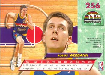 1992-93 Ultra #256 Robert Werdann Back