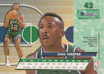 1992-93 Ultra #42 Derek Harper Back