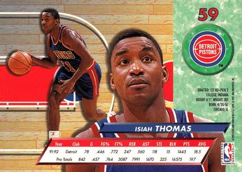 1992-93 Ultra #59 Isiah Thomas Back