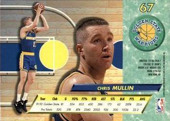 1992-93 Ultra #67 Chris Mullin Back
