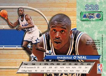 1992-93 Ultra #328 Shaquille O'Neal Back