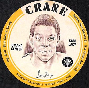 1976-77 Crane Potato Chips Discs #NNO Sam Lacey Front