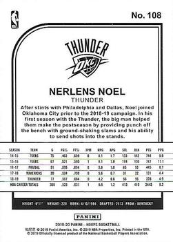 2019-20 Hoops #108 Nerlens Noel Back