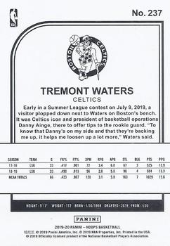 2019-20 Hoops #237 Tremont Waters Back
