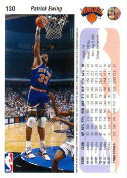 1992-93 Upper Deck #130 Patrick Ewing Back