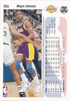 1992-93 Upper Deck #32a Magic Johnson Back