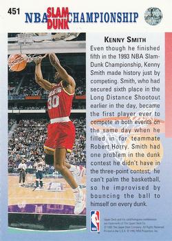 1992-93 Upper Deck #451 Kenny Smith Back