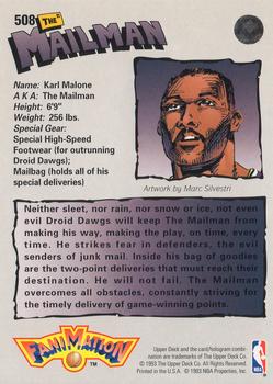 1992-93 Upper Deck #508 Karl Malone Back