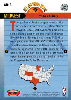 1992-93 Upper Deck - All-Division Team #AD13 Sean Elliott Back