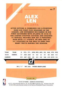 2019-20 Donruss #7 Alex Len Back