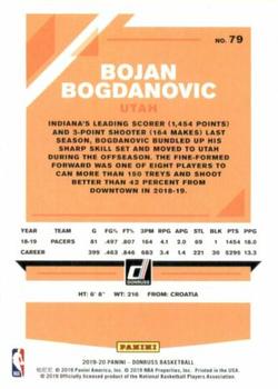 2019-20 Donruss #79 Bojan Bogdanovic Back