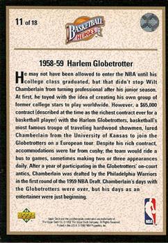 1992-93 Upper Deck - Basketball Heroes: Wilt Chamberlain #11 Wilt Chamberlain Back