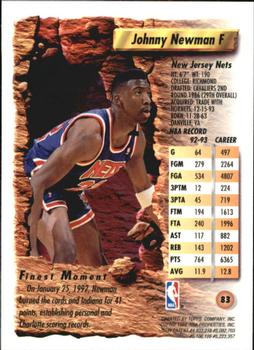 1993-94 Finest #83 Johnny Newman Back
