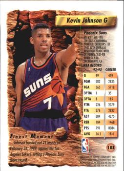 1993-94 Finest #183 Kevin Johnson Back