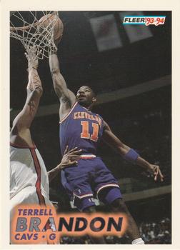 1993-94 Fleer #34 Terrell Brandon Front