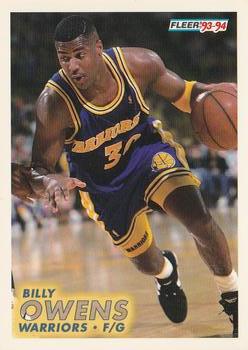 1993-94 Fleer #72 Billy Owens Front