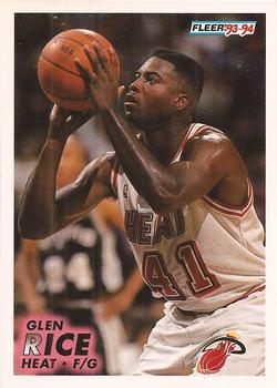 1993-94 Fleer #109 Glen Rice Front