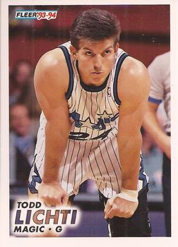 1993-94 Fleer #346 Todd Lichti Front