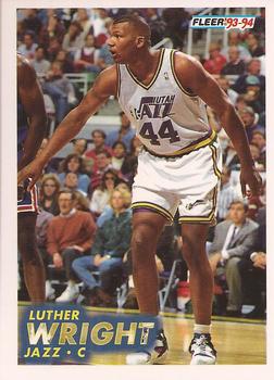 1993-94 Fleer #391 Luther Wright Front