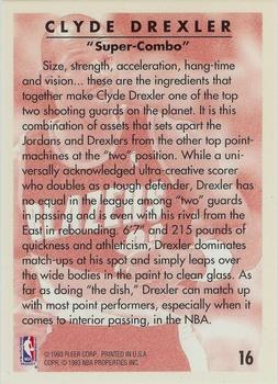 1993-94 Fleer - Clyde Drexler Career Highlights #16 Clyde Drexler Back