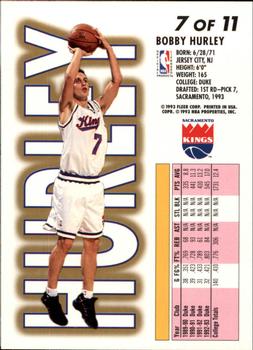 1993-94 Fleer - 1993 NBA Draft Lottery Pick Exchange #7 Bobby Hurley Back