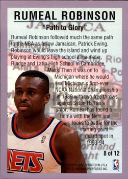 1993-94 Fleer - NBA Internationals #8 Rumeal Robinson Back