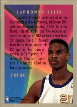 1993-94 Fleer - Rookie Sensations #7 LaPhonso Ellis Back
