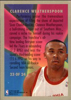 1993-94 Fleer - Rookie Sensations #23 Clarence Weatherspoon Back